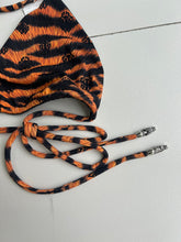 Load image into Gallery viewer, Chrome Hearts x DIB Orange Tiger Bikini Top "Orange Tiger CH Dagger Print"
