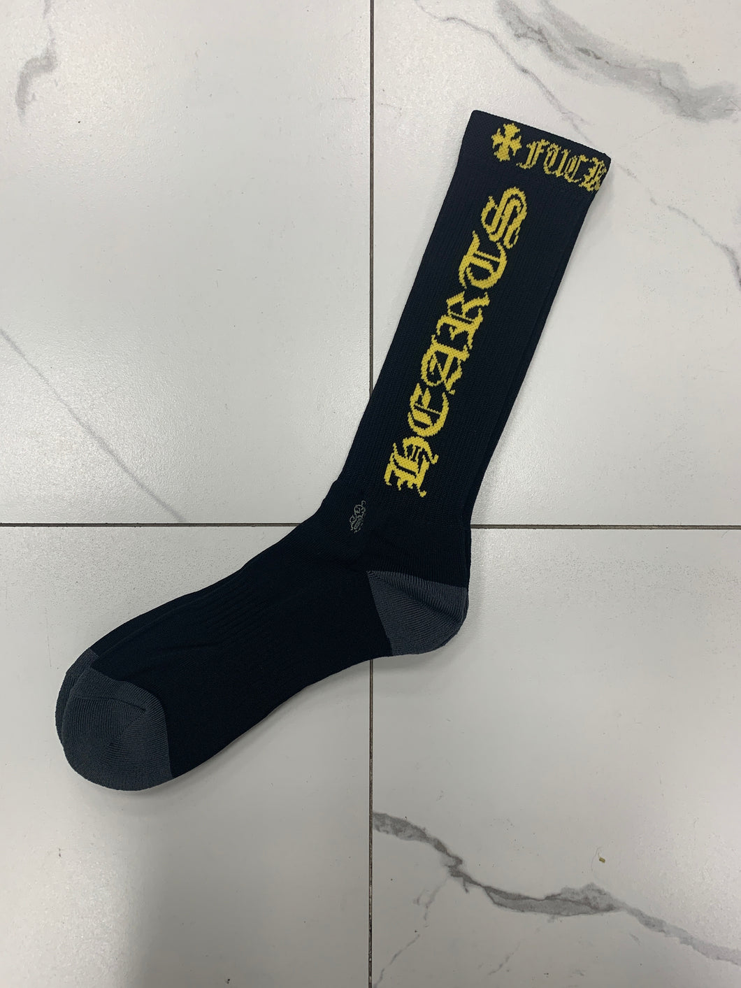 Chrome Hearts Black CH logo Socks 