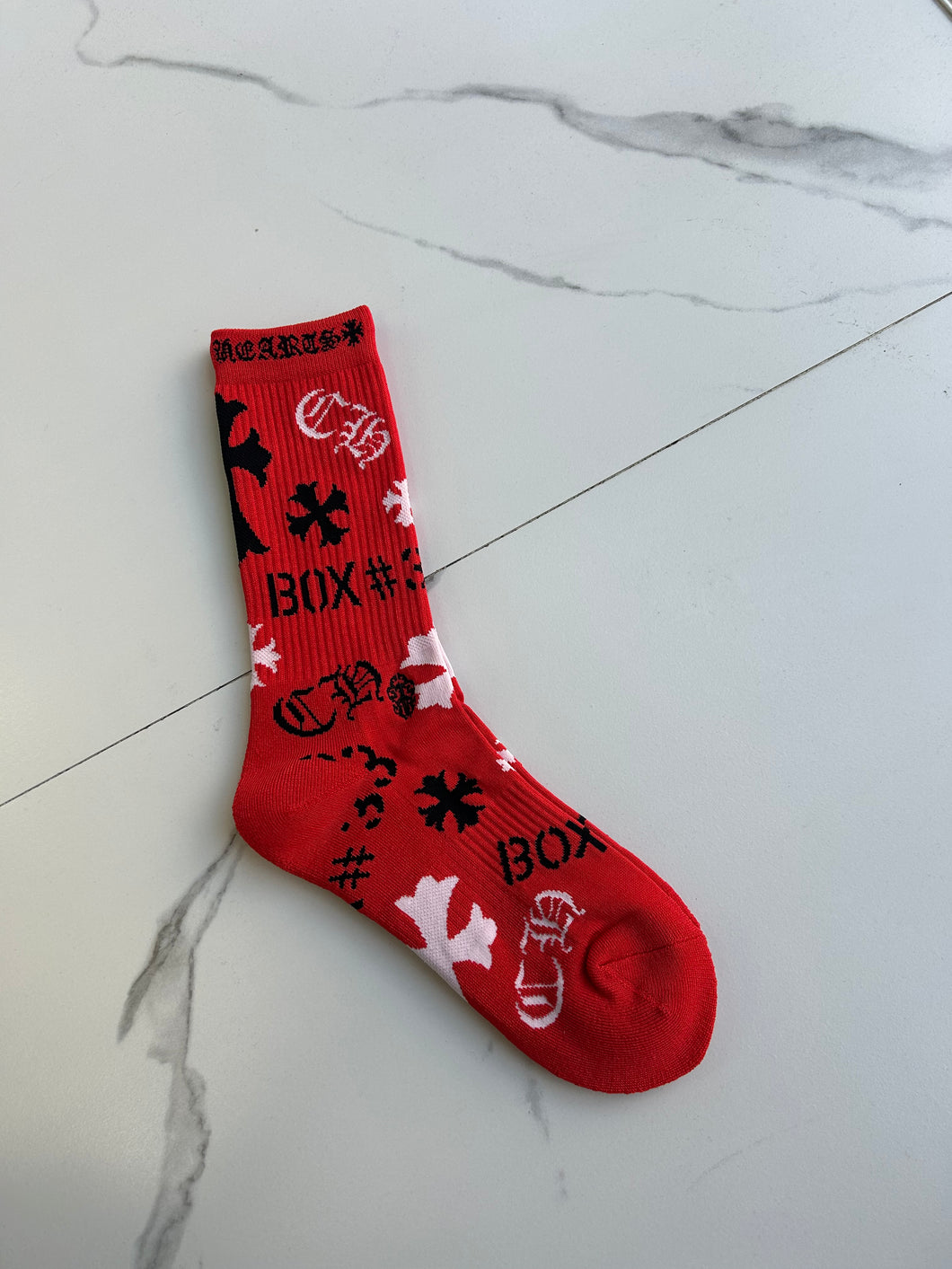 Chrome Hearts Stencil Socks 