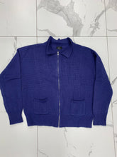 Load image into Gallery viewer, Vale Forever Zip-Up Sweater &quot;Navy&quot;
