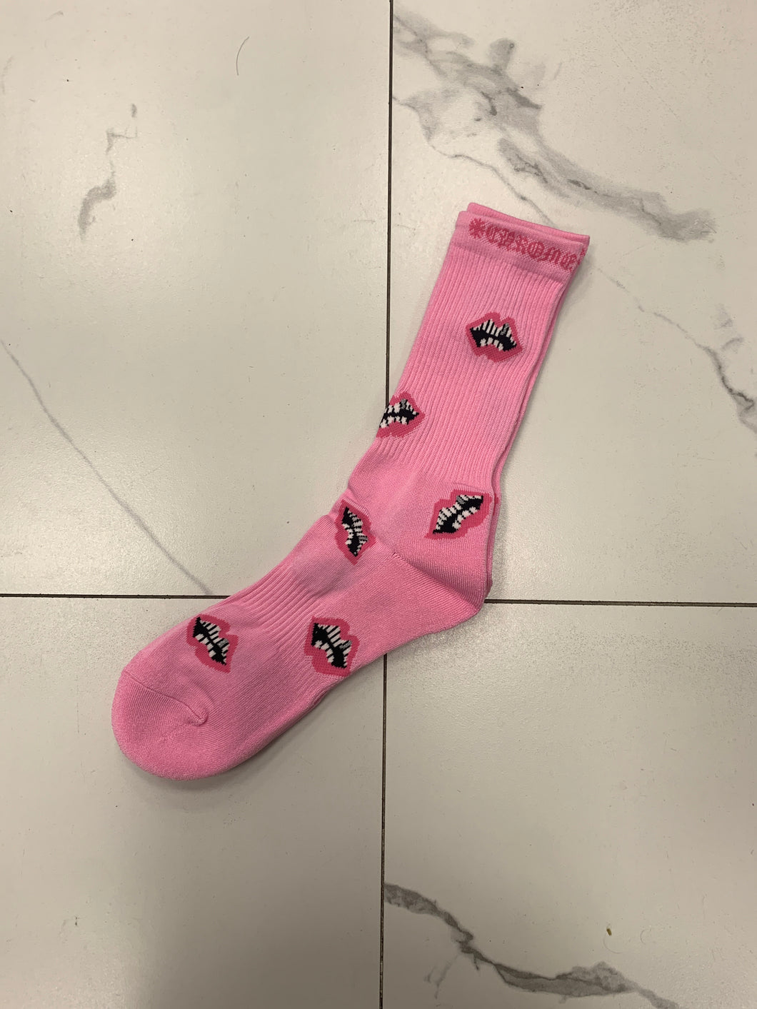 Chrome Hearts Pink Chomper Socks 