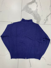 Load image into Gallery viewer, Vale Forever Zip-Up Sweater &quot;Navy&quot;
