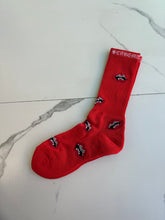 Load image into Gallery viewer, Chrome Hearts Red Chomper Socks &quot;White&quot;
