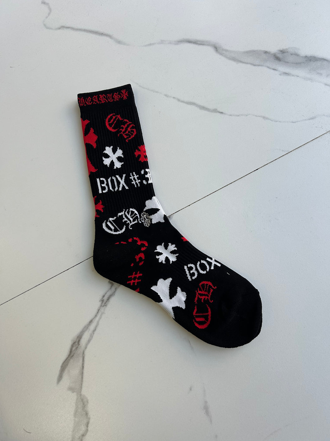 Chrome Hearts Stencil Socks 