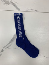 Load image into Gallery viewer, Chrome Hearts Logo Socks "Blue"
