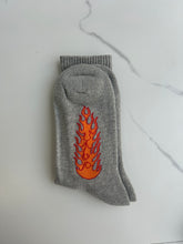 Load image into Gallery viewer, Eric Emanuel Flame Sock "Grey"
