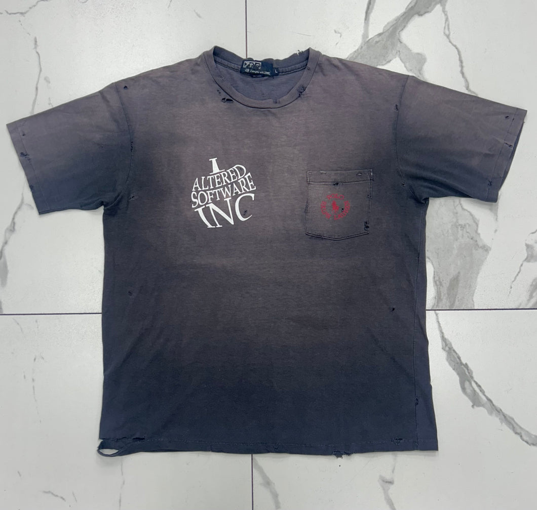Altered Software Logo Vintage Polo Pocket Tee “Sun Faded Gray”®