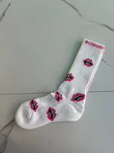 Load image into Gallery viewer, Chrome Hearts Pink Chomper Socks &quot;White&quot;
