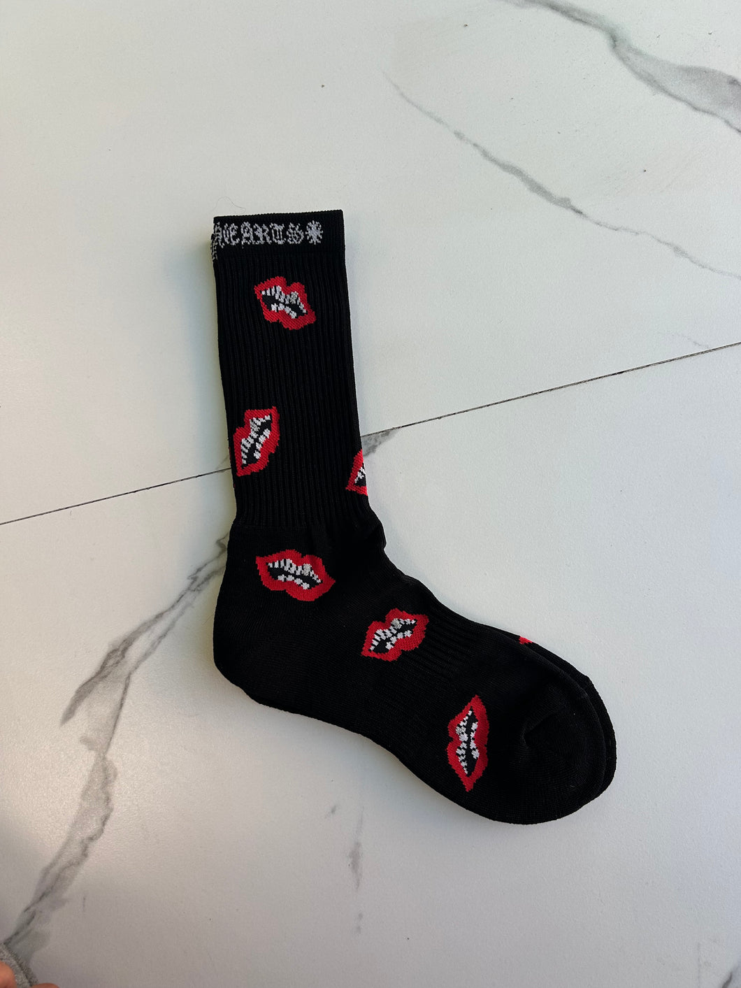Chrome Hearts Red Chomper Socks 