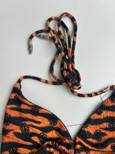 Load image into Gallery viewer, Chrome Hearts x DIB Orange Tiger Bikini Top "Orange Tiger CH Dagger Print"
