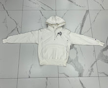 Load image into Gallery viewer, Making Displays Stitched Hoodie &quot;White/Black&quot;
