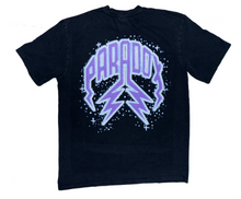 Load image into Gallery viewer, Paradox PARAVERSE LIGHTNING ARC LOGO TEE &quot;VINTAGE BLACK&quot;
