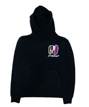Load image into Gallery viewer, Paradox RANSOM NOTE LIGHTNING ARC LOGO PULL-OVER HOODIE &quot;Black&quot;
