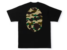 Load image into Gallery viewer, BAPE 1st Camo Big Ape Head Tee &quot;Black Yellow&quot;
