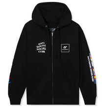 Load image into Gallery viewer, Anti Social Social Club x Gran Turismo Flag Zip Hoodie &quot;Black&quot;
