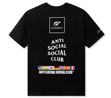 Load image into Gallery viewer, Anti Social Social Club x Gran Turismo Flag Tee &quot;Black&quot;
