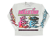 Load image into Gallery viewer, Hellstar Pixel L/S Tee &quot;White&quot;
