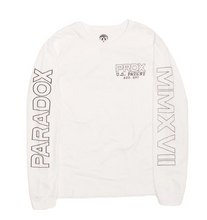 Load image into Gallery viewer, Paradox G-Lock Blueprint L/S Tee &quot;White&quot;
