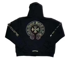 Load image into Gallery viewer, Chrome Hearts Camo Logo Zip-Up &quot;Black&quot;
