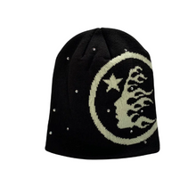 Load image into Gallery viewer, Hellstar Starry Night Beanie &quot;Black&quot;
