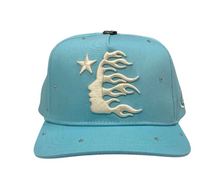 Load image into Gallery viewer, Hellstar Rhinestone Snapback &quot;Baby Blue&quot;
