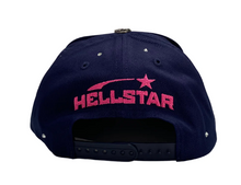 Load image into Gallery viewer, Hellstar Rhinestone Snapback &quot;Navy&quot;
