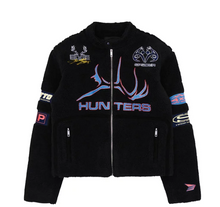Load image into Gallery viewer, Sp5der Sherpa Hunter Moto Jacket &quot;Black&quot;
