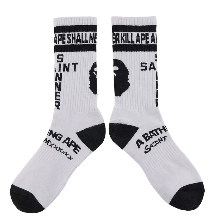 Bape x Saint Mxxx Ape Socks 