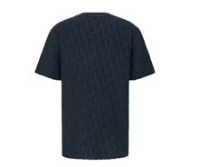 Load image into Gallery viewer, Dior Oversized Oblique T-Shirt &quot;Navy Blue Terry Cotton Jacquard&quot;
