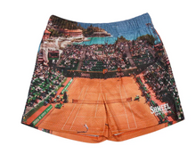 Load image into Gallery viewer, SHMEEL Clay Tennis Shorts &quot;Orange/Blue&quot;
