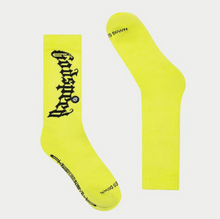 Load image into Gallery viewer, Godspeed OG Logo Socks &quot;Neon Yellow&quot;
