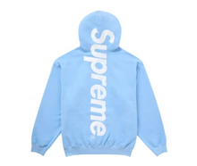 Load image into Gallery viewer, Supreme Satin Applique Hooded Sweatshirt (FW24) &quot;Light Blue&quot;
