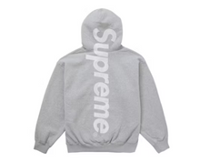 Load image into Gallery viewer, Supreme Satin Applique Hooded Sweatshirt (FW24) &quot;Heather Grey&quot;
