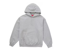 Load image into Gallery viewer, Supreme Satin Applique Hooded Sweatshirt (FW24) &quot;Heather Grey&quot;
