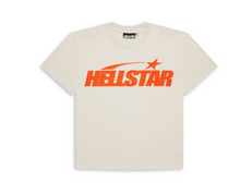 Load image into Gallery viewer, Hellstar Classic T-shirt &quot;White/Orange&quot;
