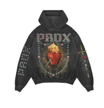 Load image into Gallery viewer, Paradox Pierced Heart Hoodie &quot;Black&quot;
