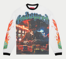 Load image into Gallery viewer, Godspeed Life&#39;s A Gamble LS T-shirt &quot;White/Black&quot;
