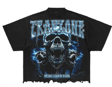 Load image into Gallery viewer, Trapzone Made From Pain Tee &quot;Black/Blue&quot;
