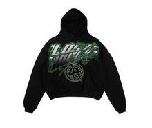 Load image into Gallery viewer, Lost In The Hills Hoodie &quot;Black Green&quot;
