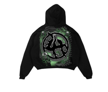 Load image into Gallery viewer, Lost In The Hills Hoodie &quot;Black Green&quot;
