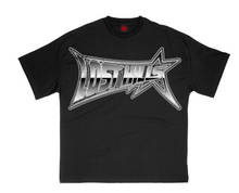 Load image into Gallery viewer, Lost In The Hills Logo Tee &quot;Black/Silver&quot;
