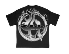 Load image into Gallery viewer, Lost In The Hills Logo Tee &quot;Black/Silver&quot;
