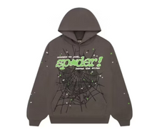 Load image into Gallery viewer, Sp5der Punk V2 Hoodie &quot;Slate Grey&quot;
