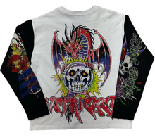 Load image into Gallery viewer, LOST Intricacy Ed Hardy L/S Tee &quot;White/Black&quot;
