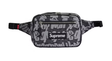 Load image into Gallery viewer, Supreme Fat Tip Jacquard Denim Waist Bag &quot;Black&#39;
