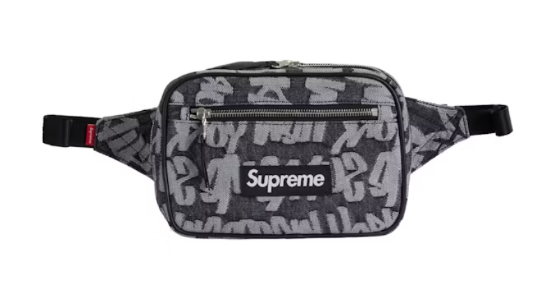 Supreme Fat Tip Jacquard Denim Waist Bag 