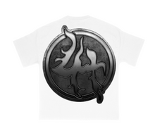 Load image into Gallery viewer, Lost In The Hills Biker Logo Tee &quot;White&quot;
