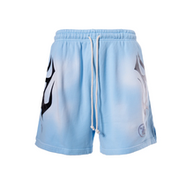 Load image into Gallery viewer, Hellstar Flame Shorts &quot;Blue&quot;
