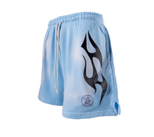 Load image into Gallery viewer, Hellstar Flame Shorts &quot;Blue&quot;

