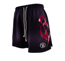 Load image into Gallery viewer, Hellstar Flame Shorts &quot;Black Red&quot;

